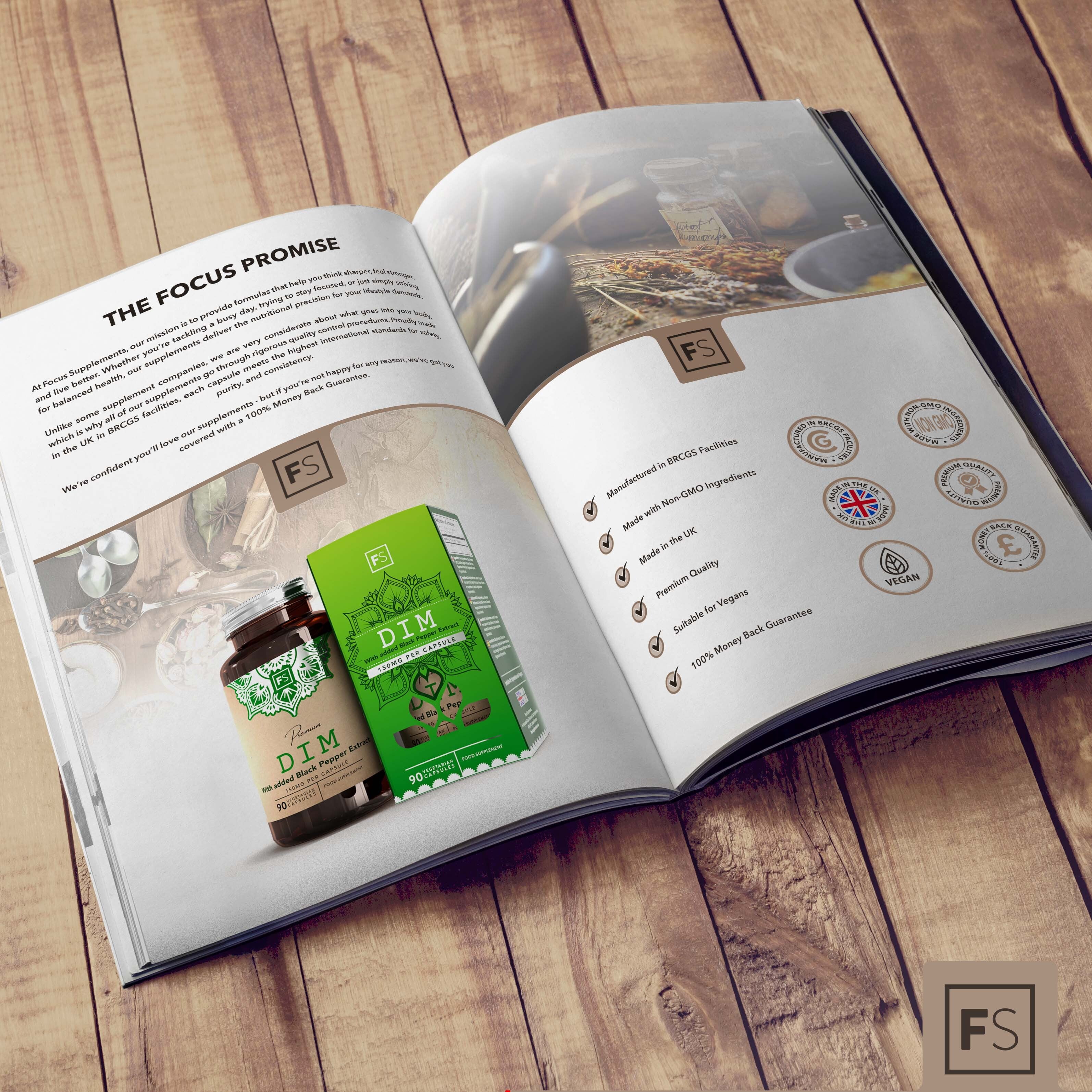 DIM (Diindolylmethane) with Black Pepper Extract